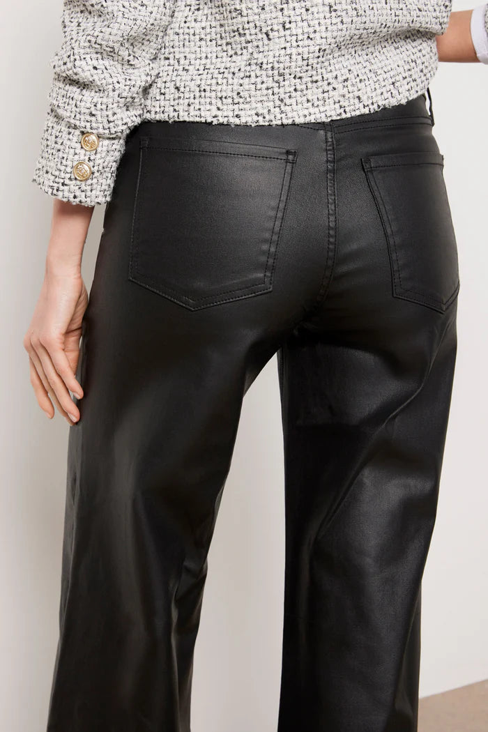 Coated Meg Wide Leg Jeans