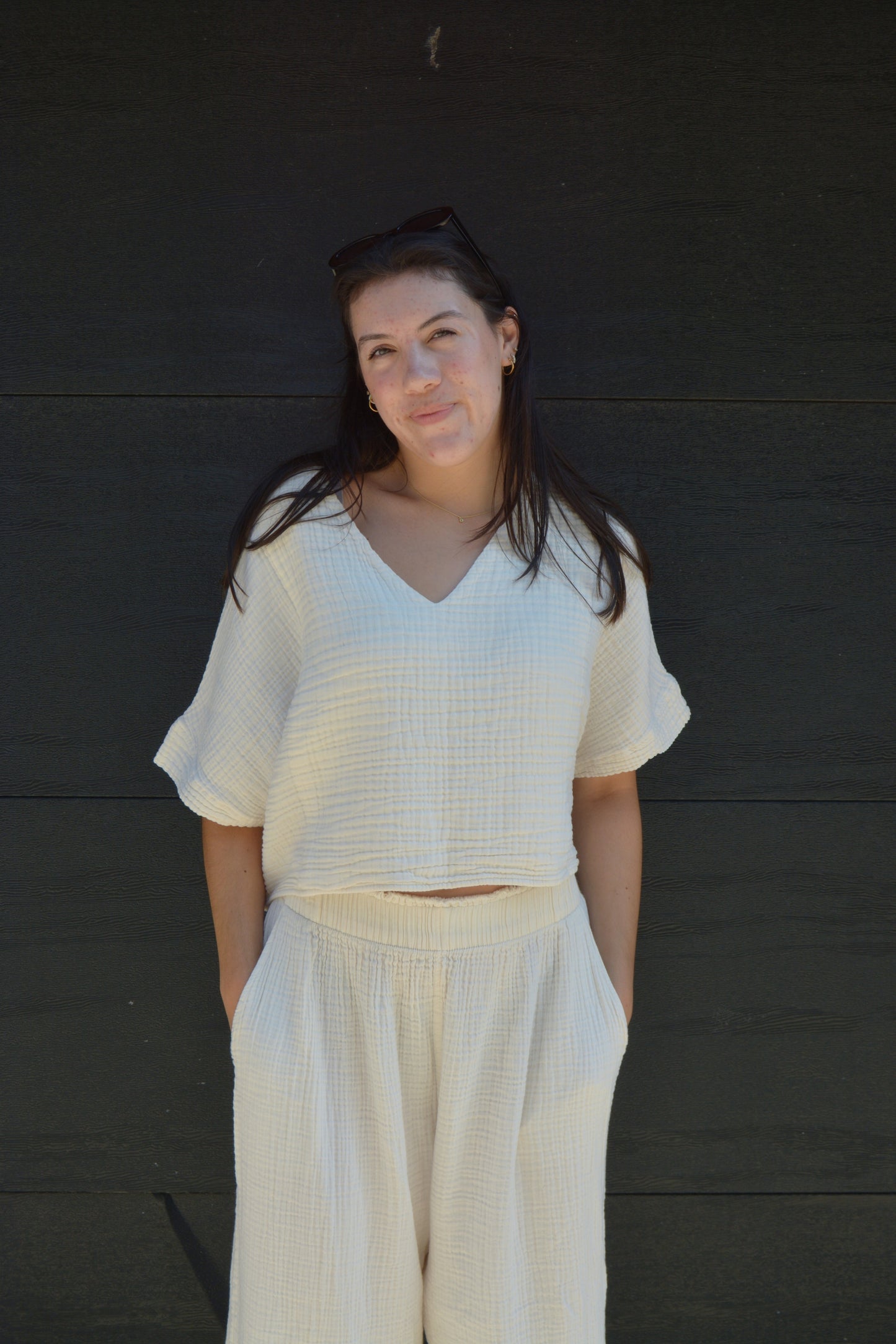 Crinkle Crop Top