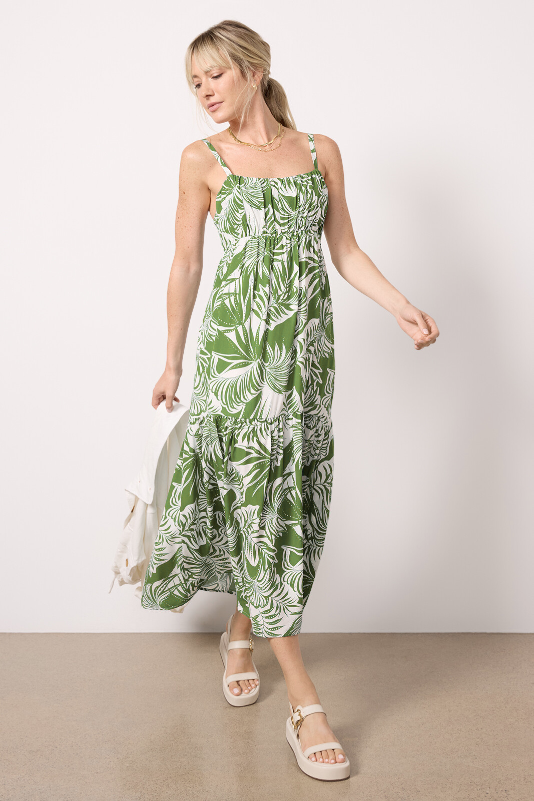 Dropped Seam Maxi Dress