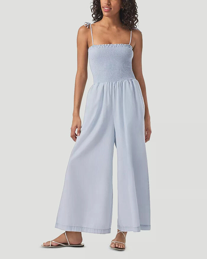Indigo Stripe Jumpsuit