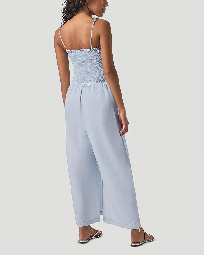 Indigo Stripe Jumpsuit