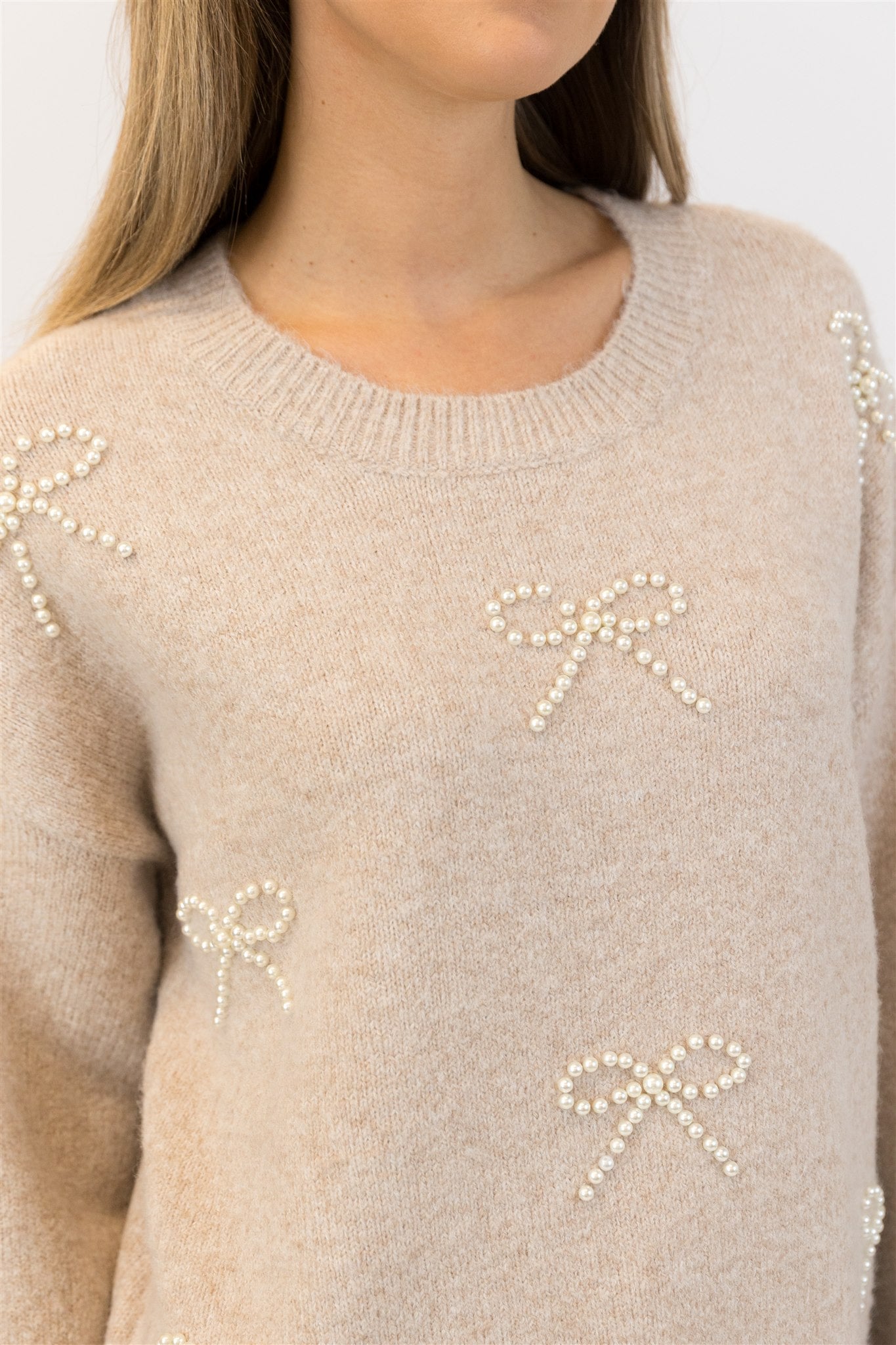 Bows Crewneck Pullover