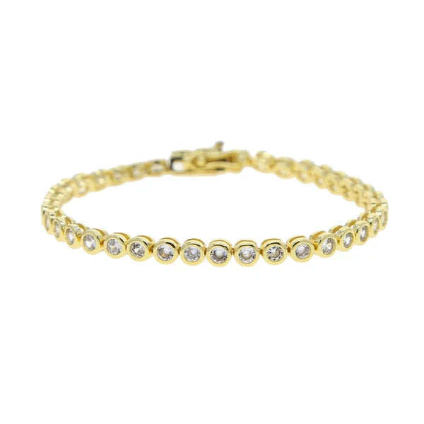 Bezel Tennis Bracelet