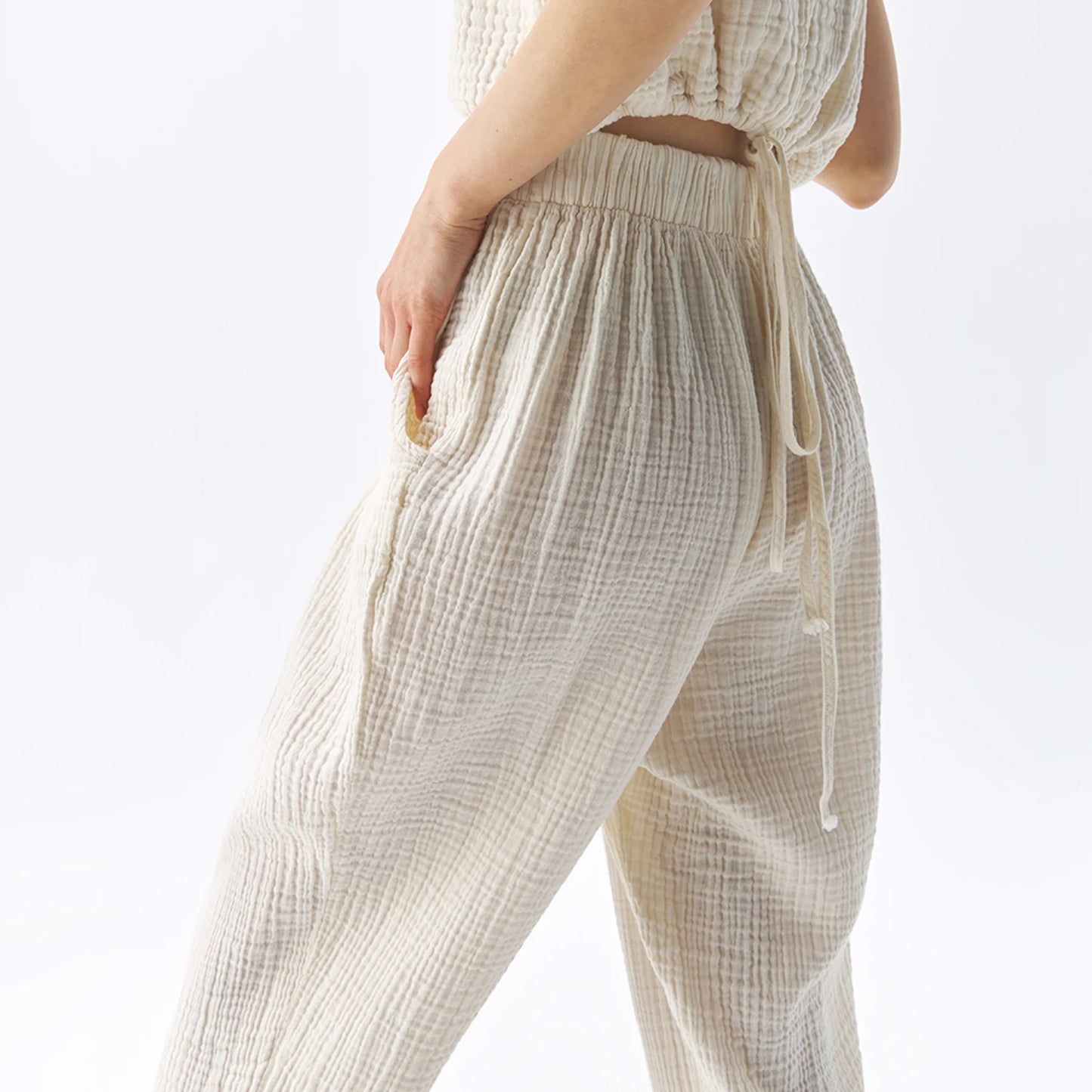 Crinkle Slouchy Pants