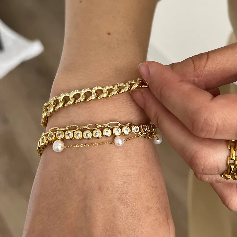 Bezel Tennis Bracelet
