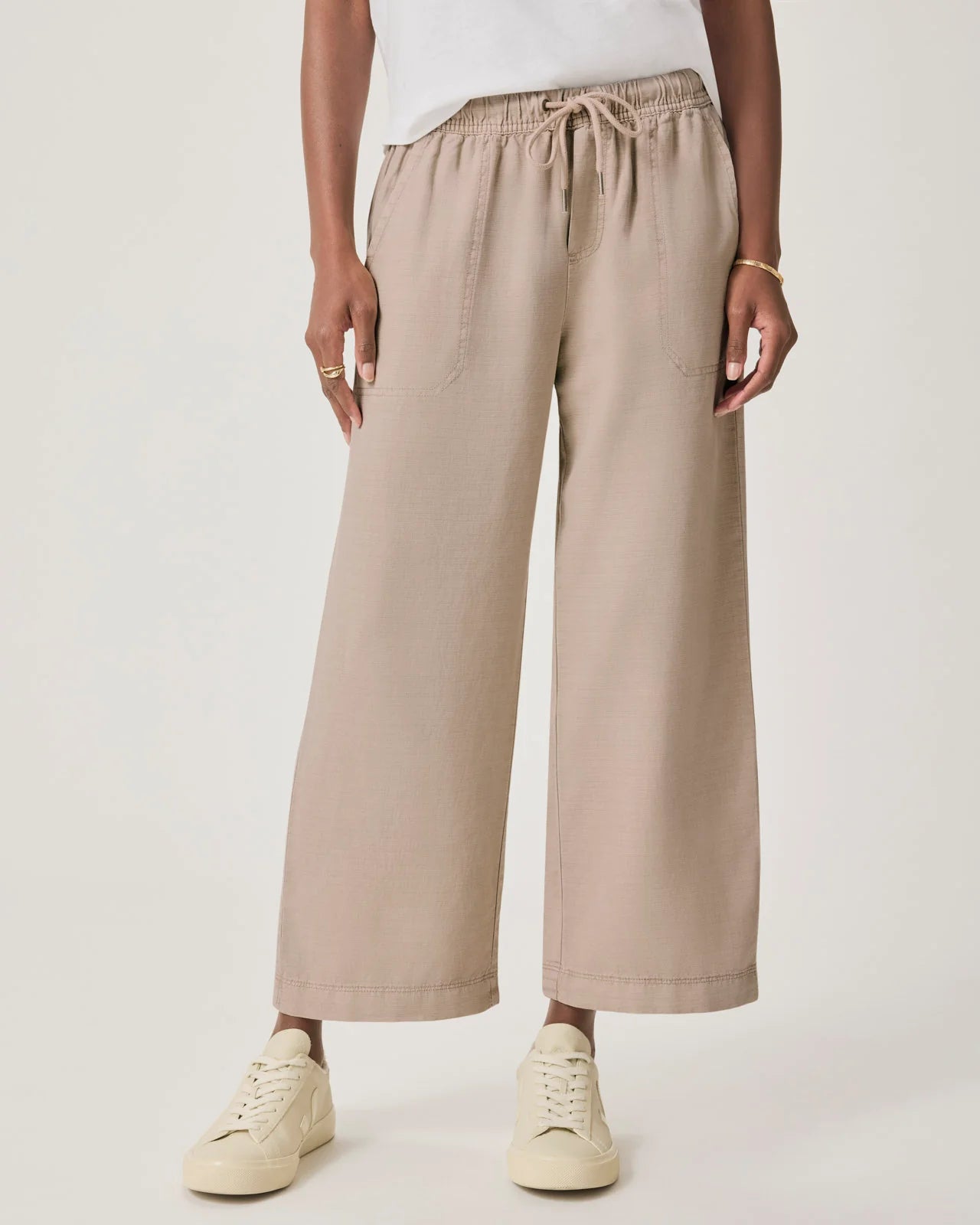 Angie Crop Wide-Leg Pant