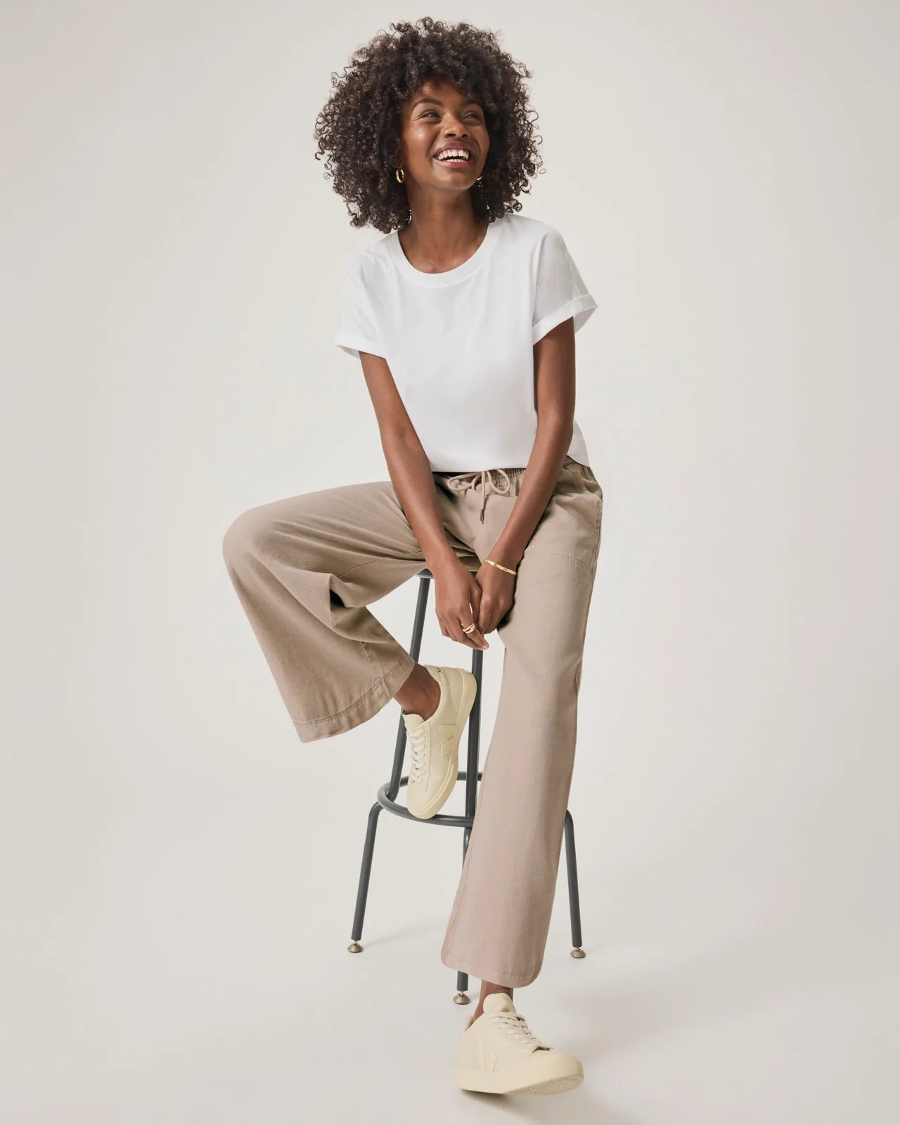 Angie Crop Wide-Leg Pant