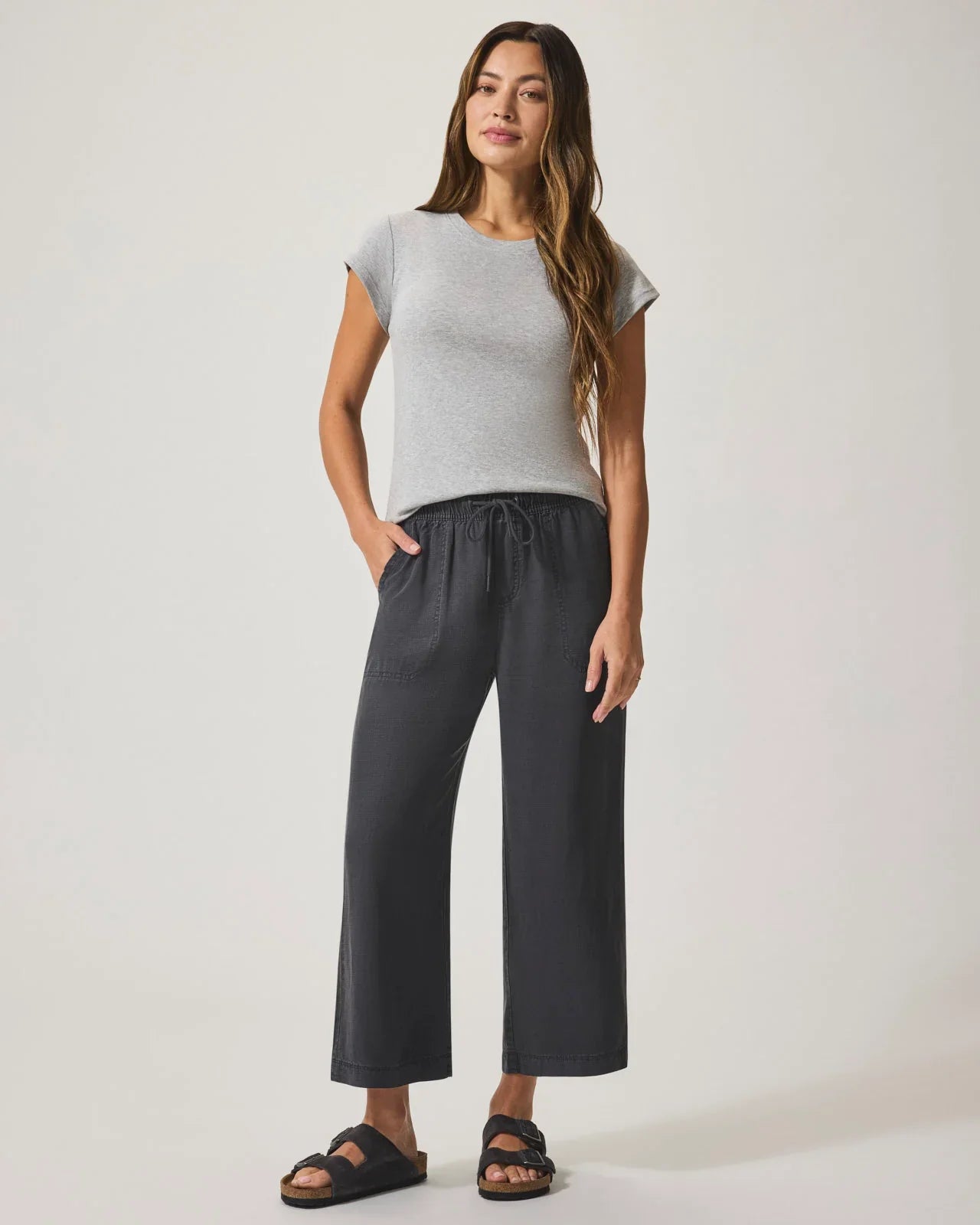 Angie Crop Wide-Leg Pant