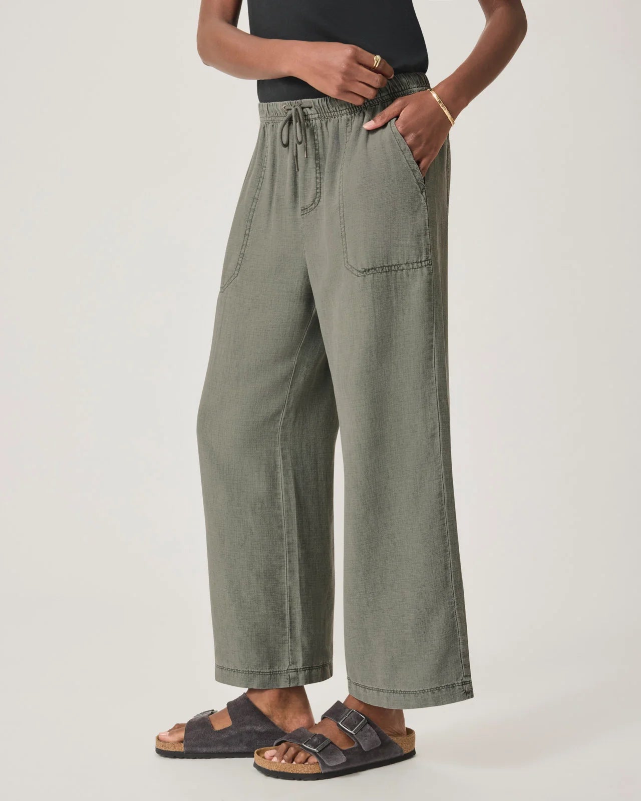 Angie Crop Wide-Leg Pant