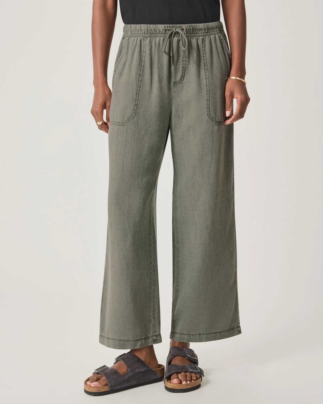 Angie Crop Wide-Leg Pant