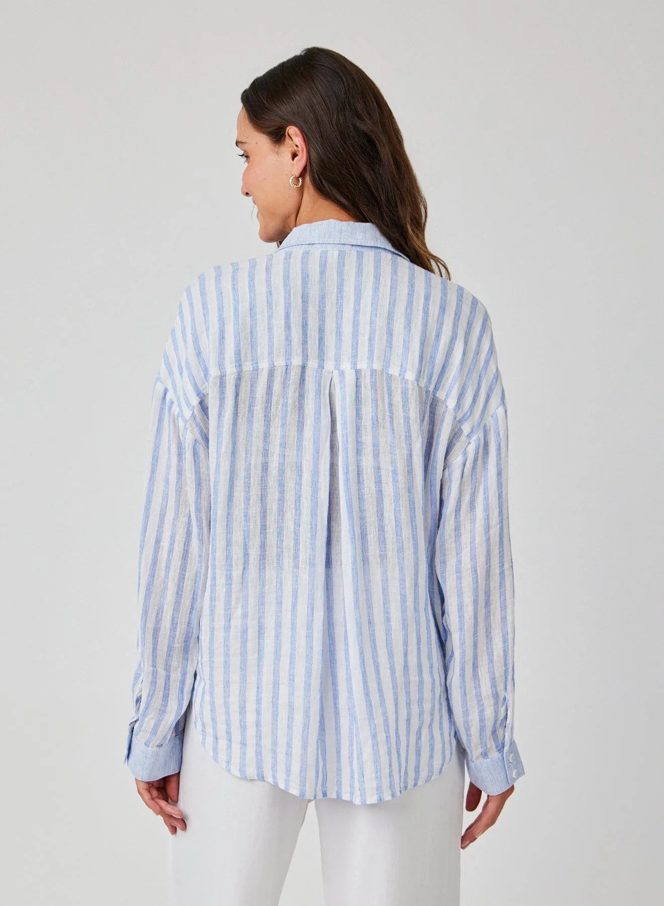 Contrast Pocket Boyfriend Shirt