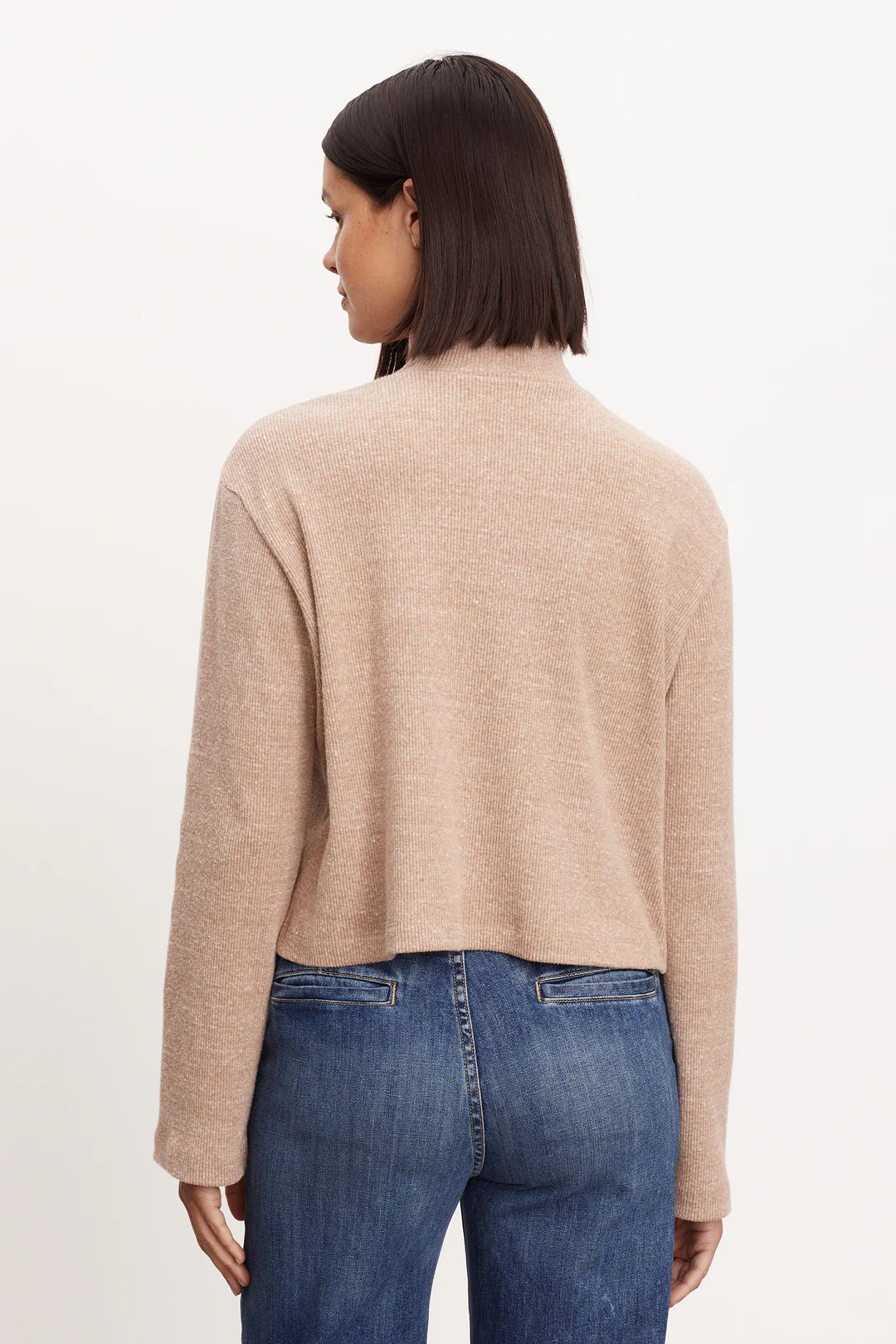 Alec Brushed Ribbed Mockneck