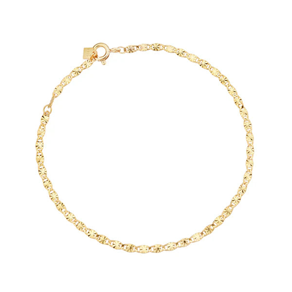 Dainty Sparkle Flat Bracelet