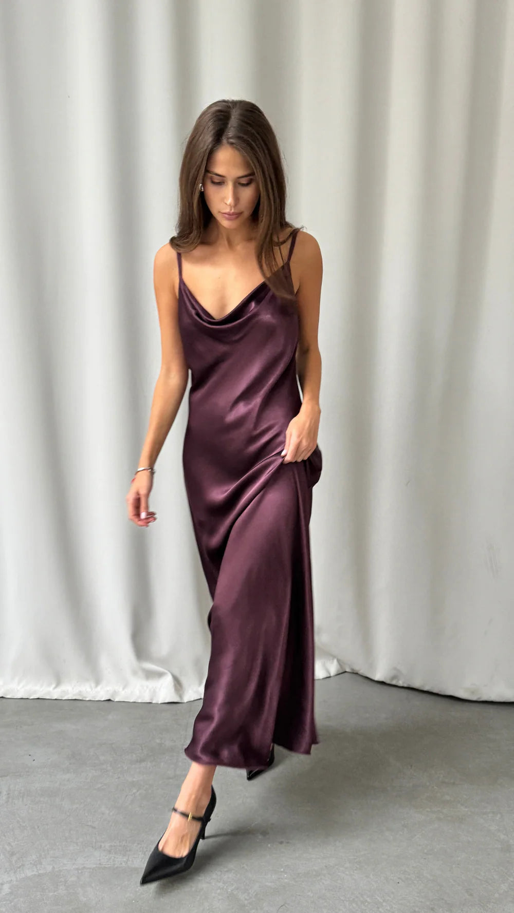 Alena Satin Dress