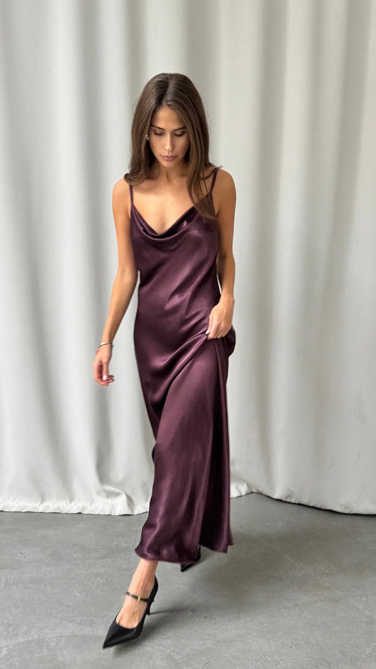 Alena Satin Dress