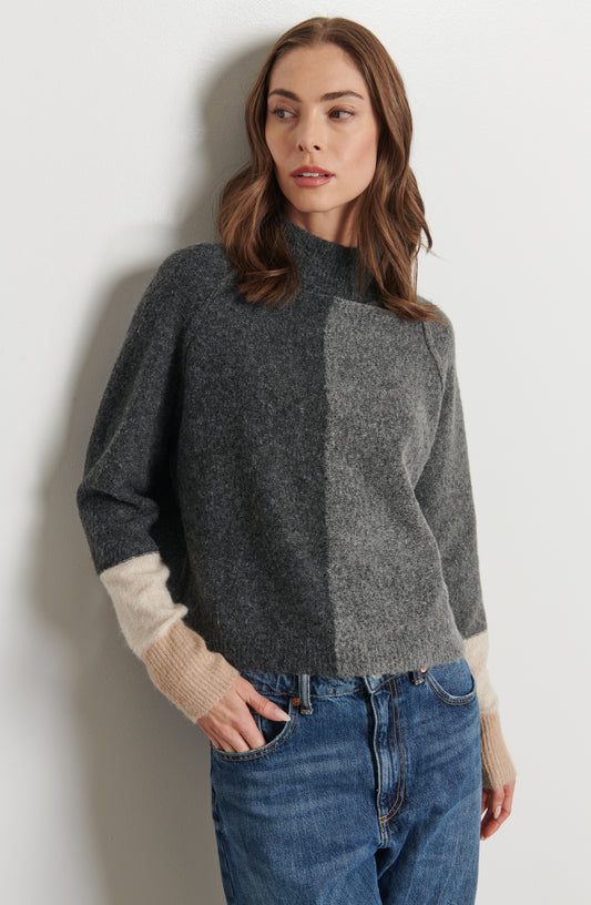 Pippa Colour Block Mockneck