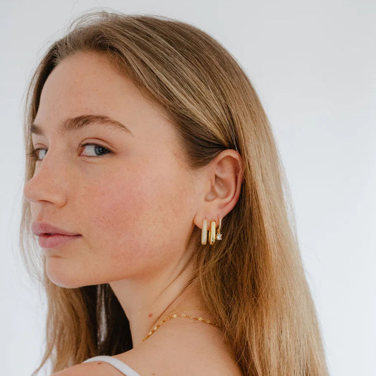 Bold Gold U Hoop Earrings