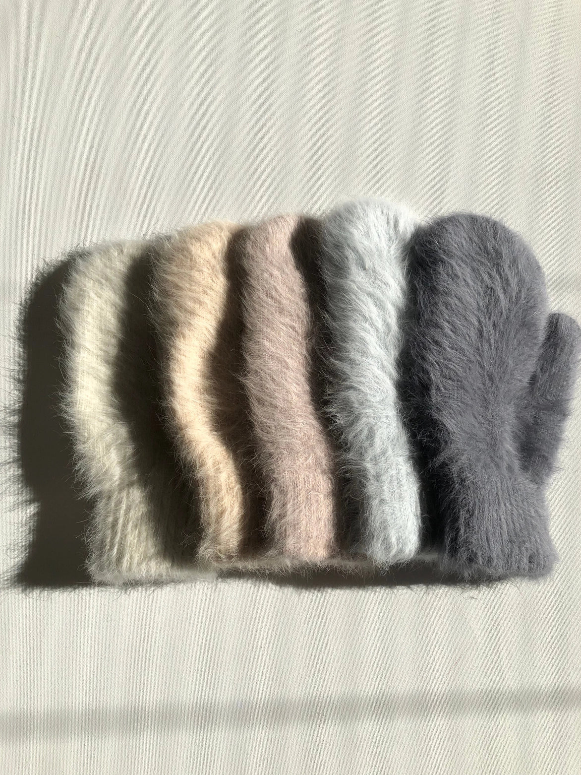 Fluffy Angora Mittens
