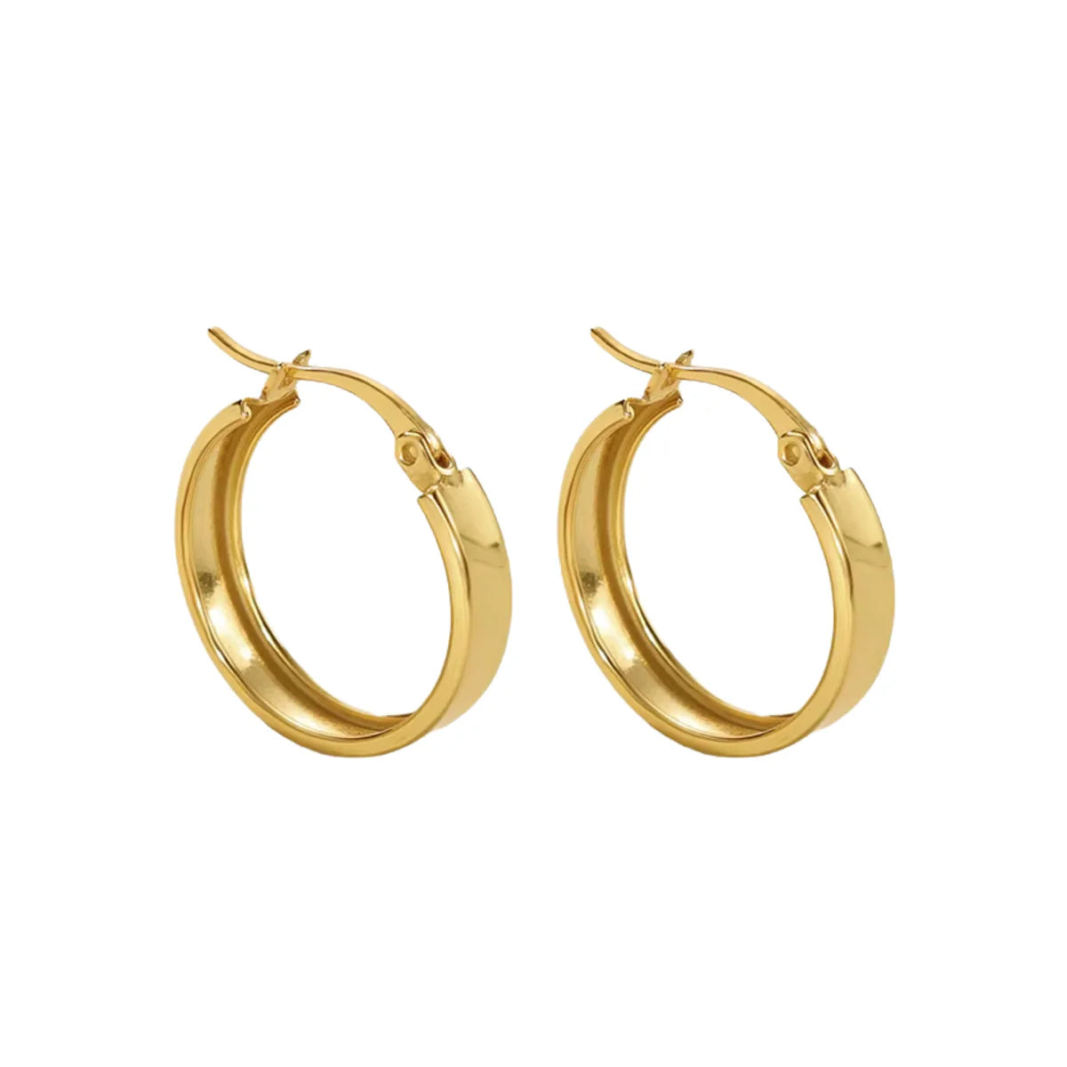 Medium Flat Hoops