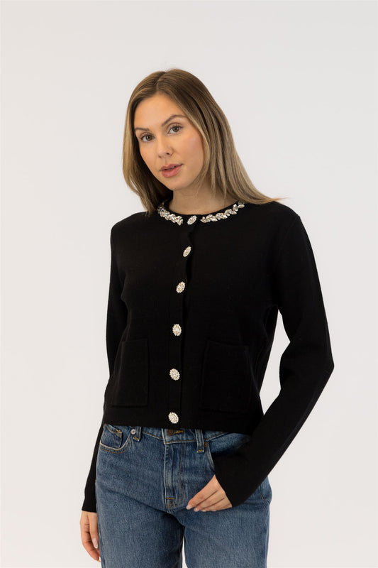 Bowie Crewneck Cardigan