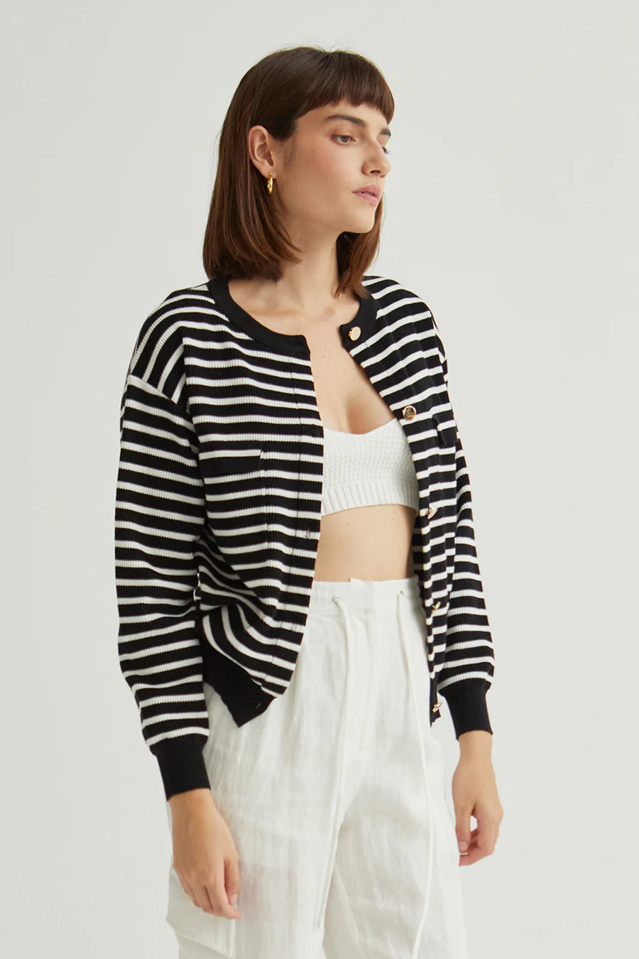 Lucia Striped Cardigan