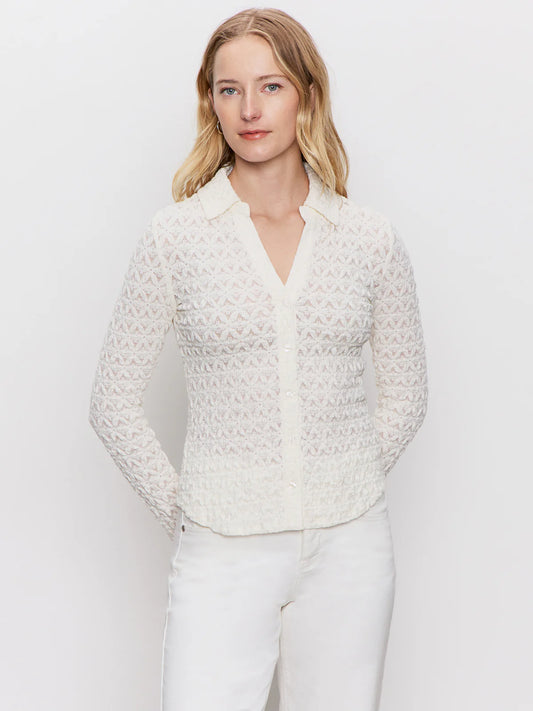 Dreamgirl Lace Button Up Top