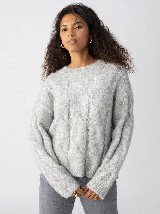 Cozy Cable Crew Sweater