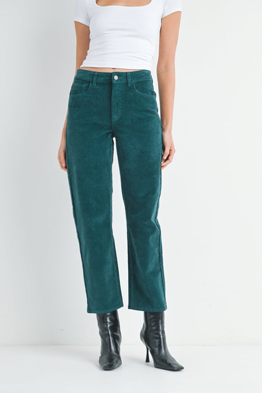 Straight Leg Corduroy Pants