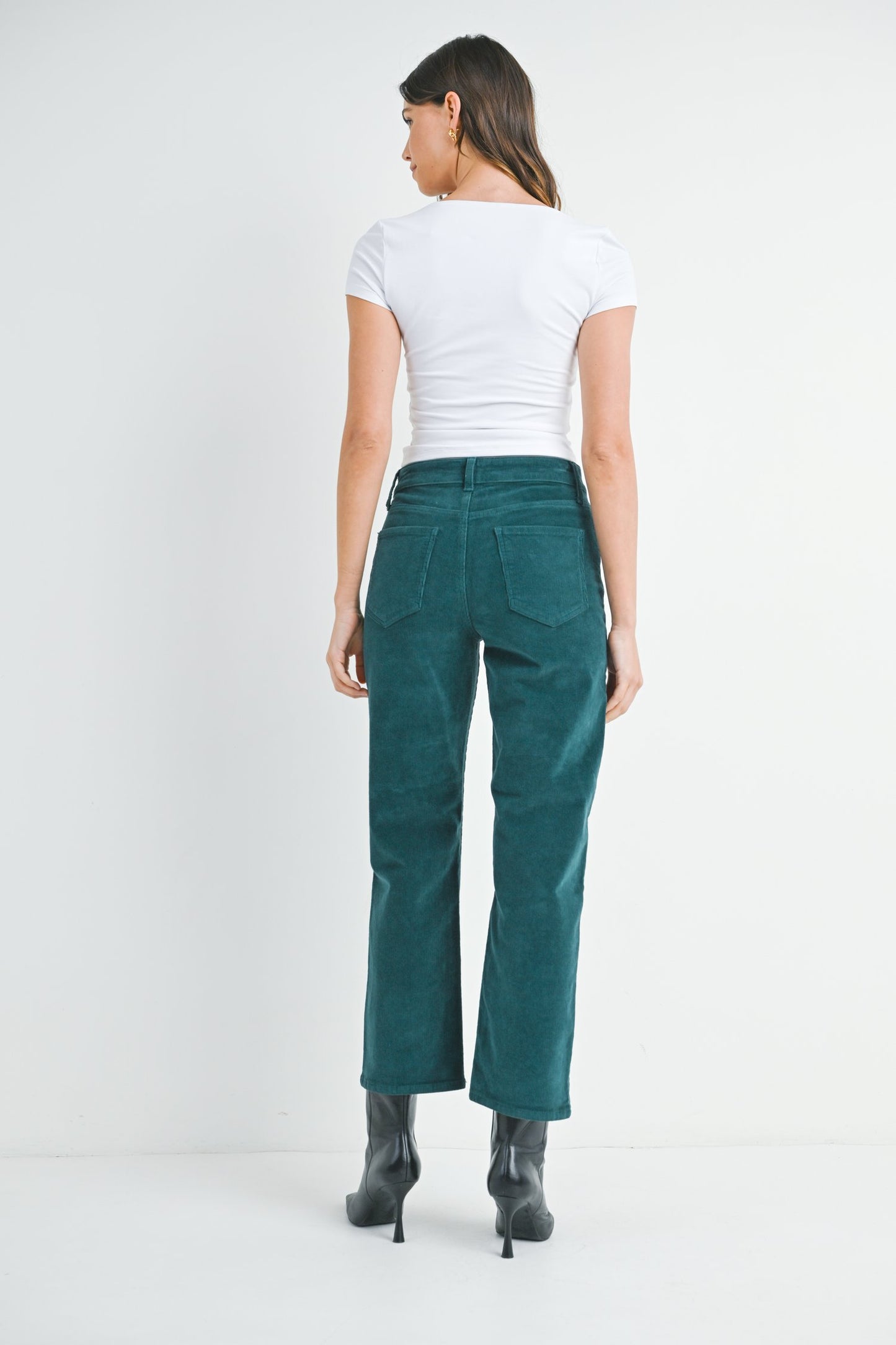 Straight Leg Corduroy Pants