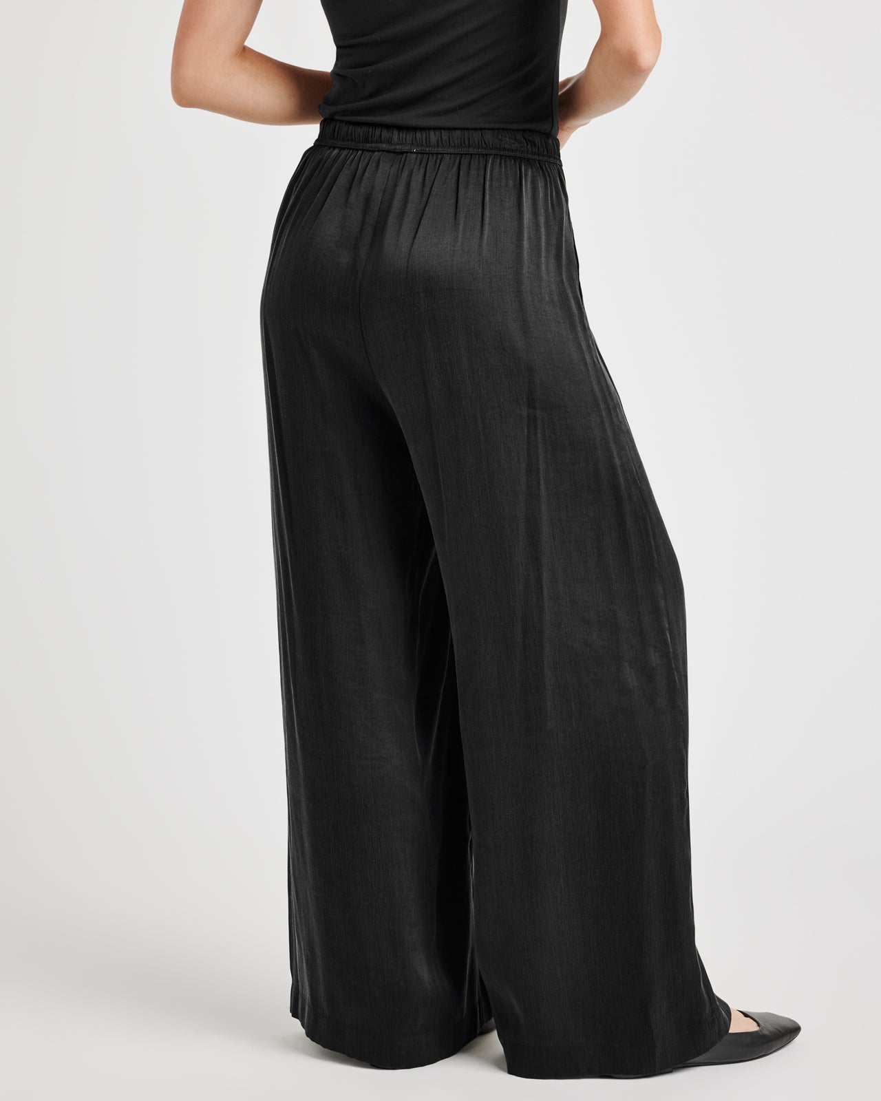 Angie Satin Palazzo Pant