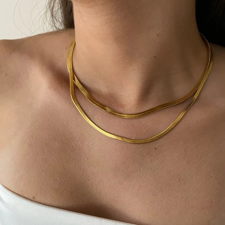 Herringbone Snake Necklace