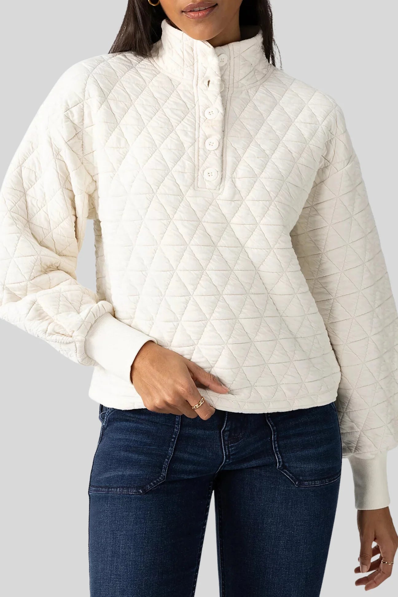 Quilted Button Up Popover