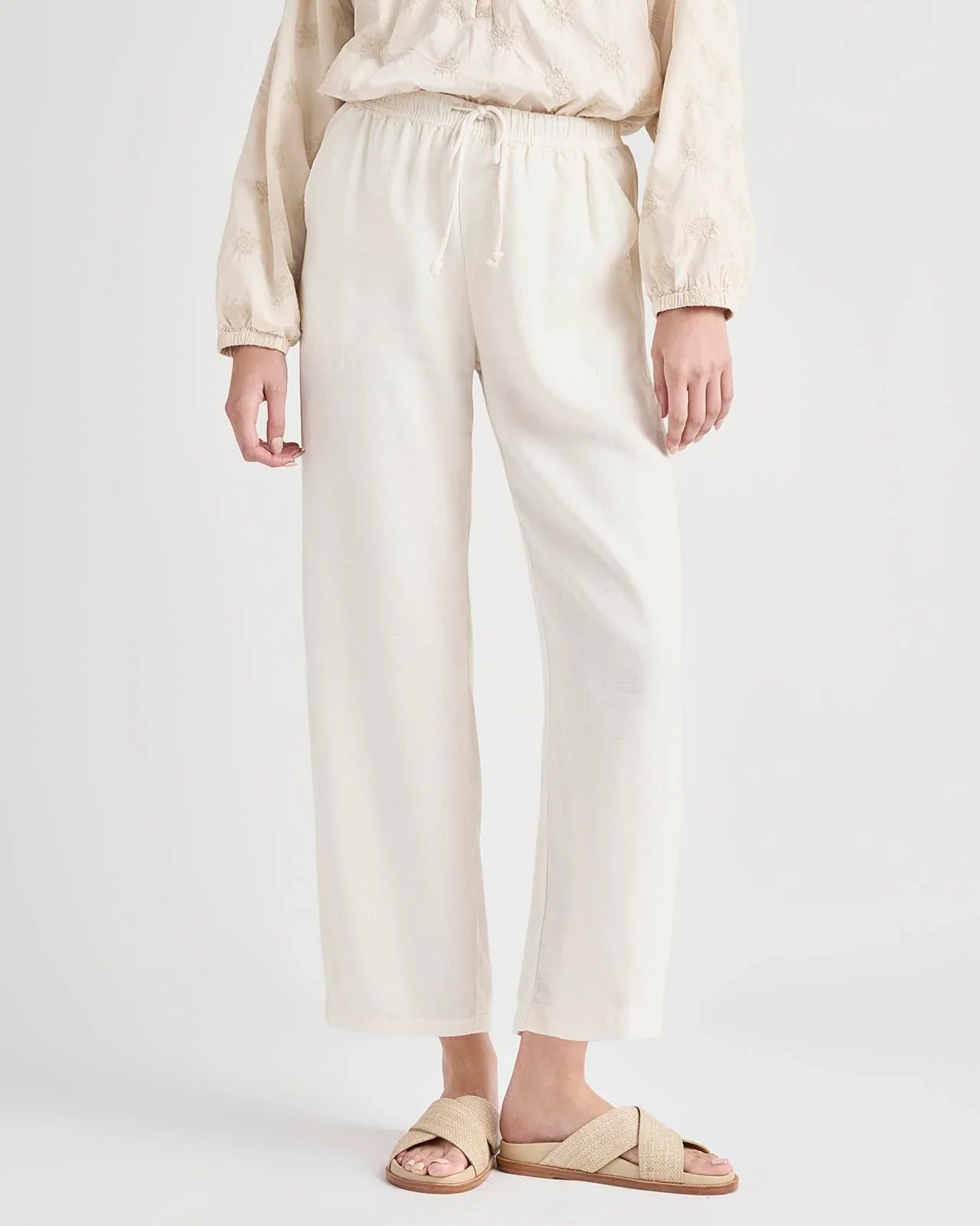 Angie Crop Wide-Leg Pant