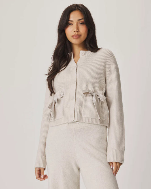 Stassi Satin Tie Cardi