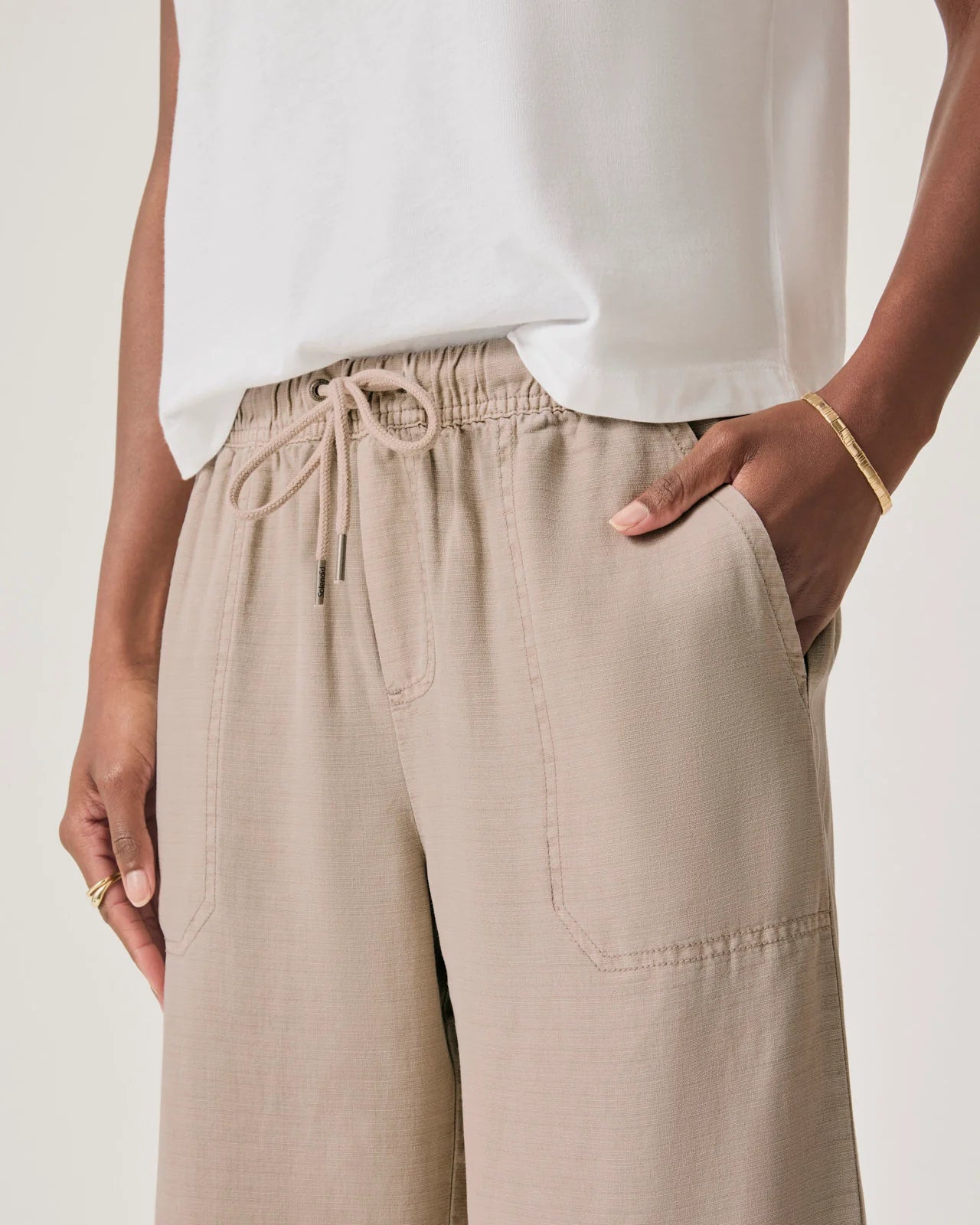 Angie Crop Wide-Leg Pant