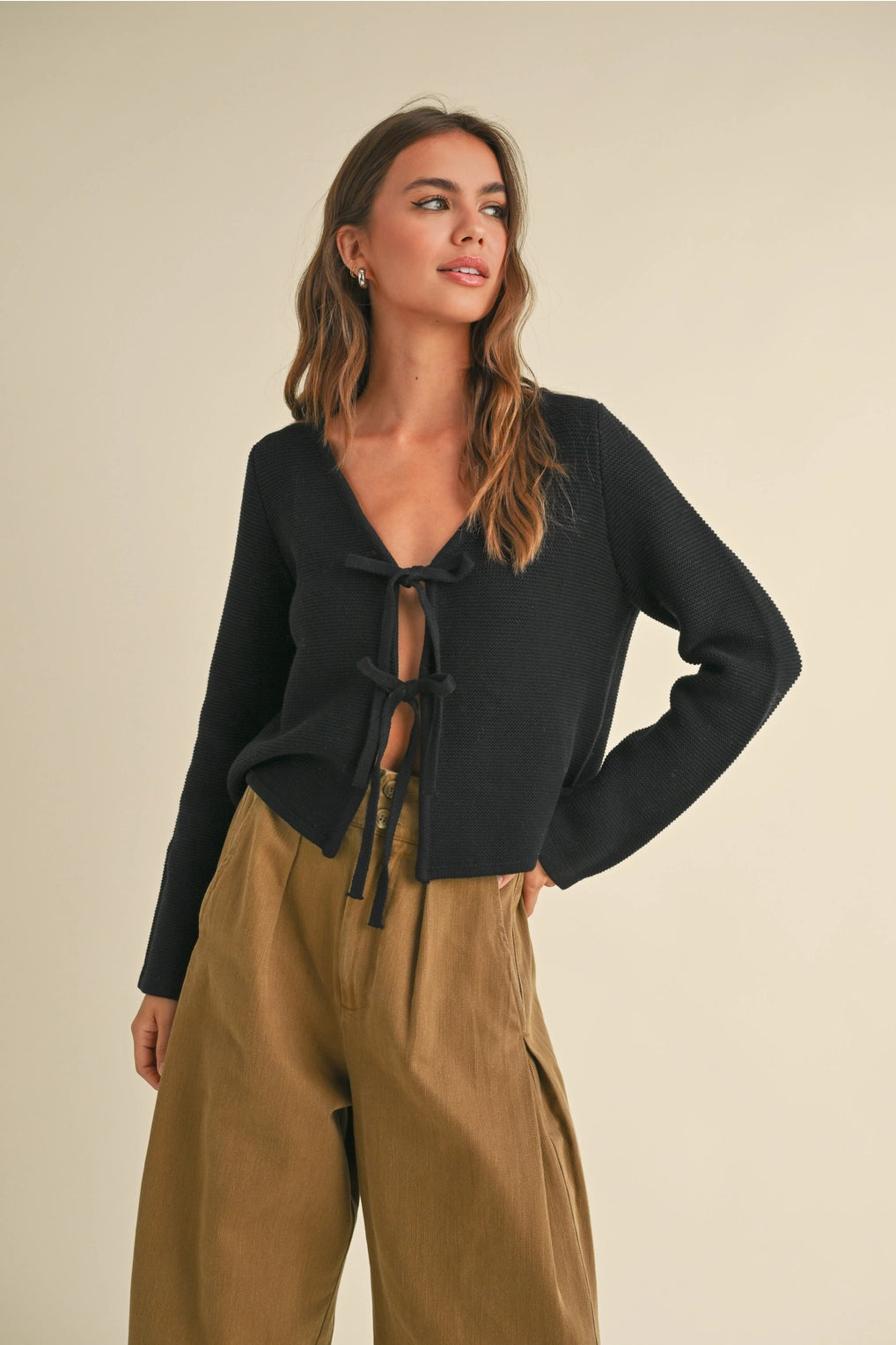 Tie Front Cardi