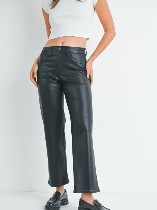 Luxe Coated Straight Leg Jean