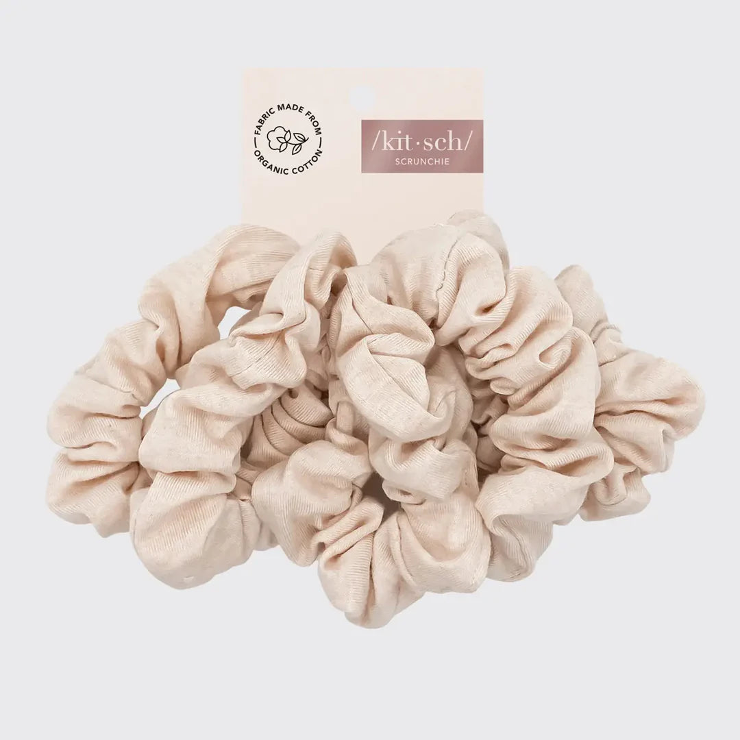 Organic Cotton Knit Scrunchies