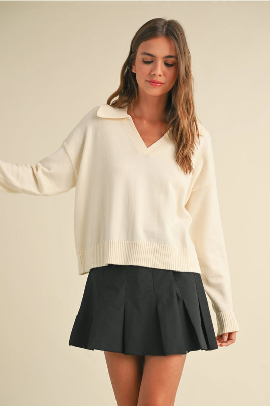 Colleen Collared Sweater