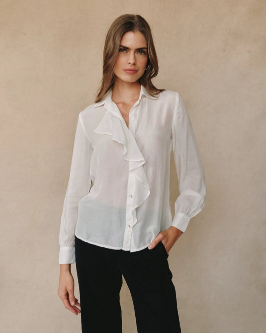Ruffle Front Shirt